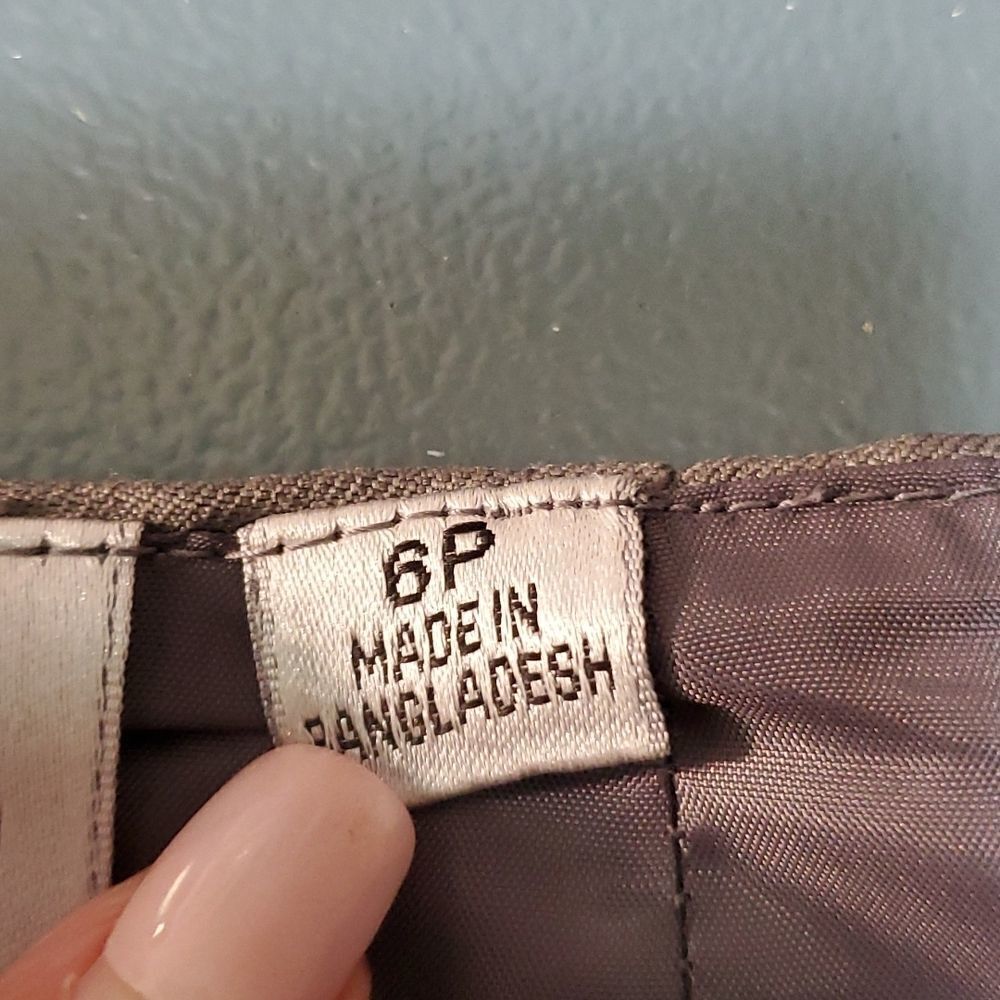 Vintage Kasper, career Y2K light gray pencil skirt Completely lined Sz 6 petite. - Picture 8 of 9